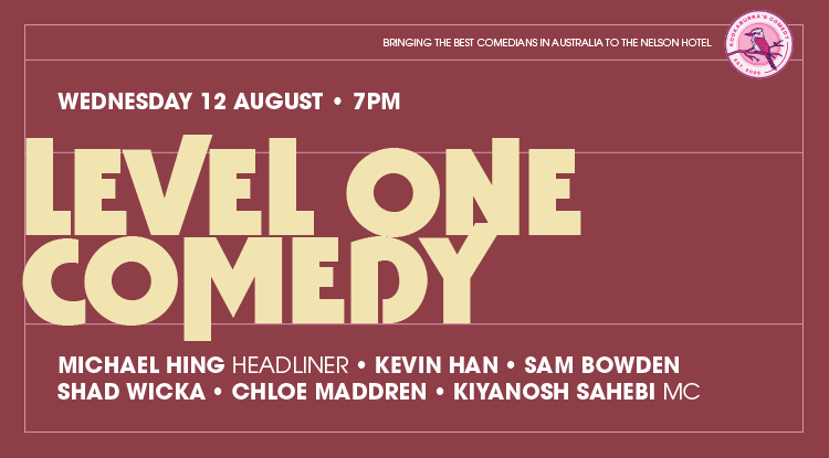 the-nelson-hotel-level-one-comedy-kookaburras-comedy-august-2026-website-special-event-banner